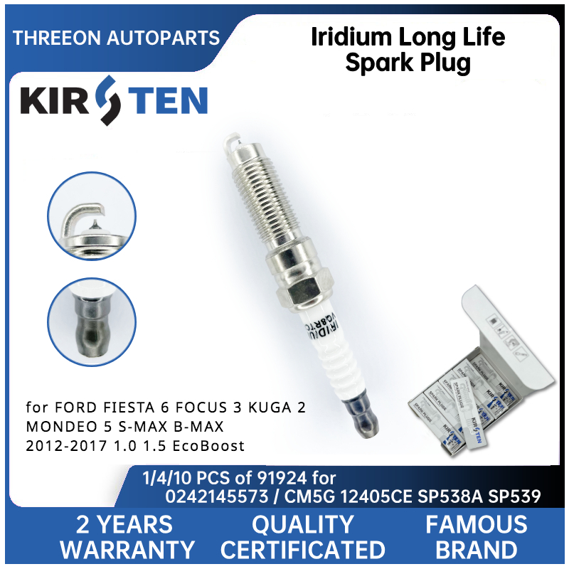 Bosch Spark Plug Iridium - Kirsten หัวเทียนอิริเดียมสำหรับ Ford Fiesta 6 Focus