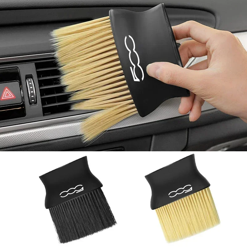 Dirt Brush Interior - แปรงทำความสะอาดฝุ่นและสิ่งสกปรกบนแผงหน้าปัดรถยนต์ สำหรับ Fiat 500 500c 500e
