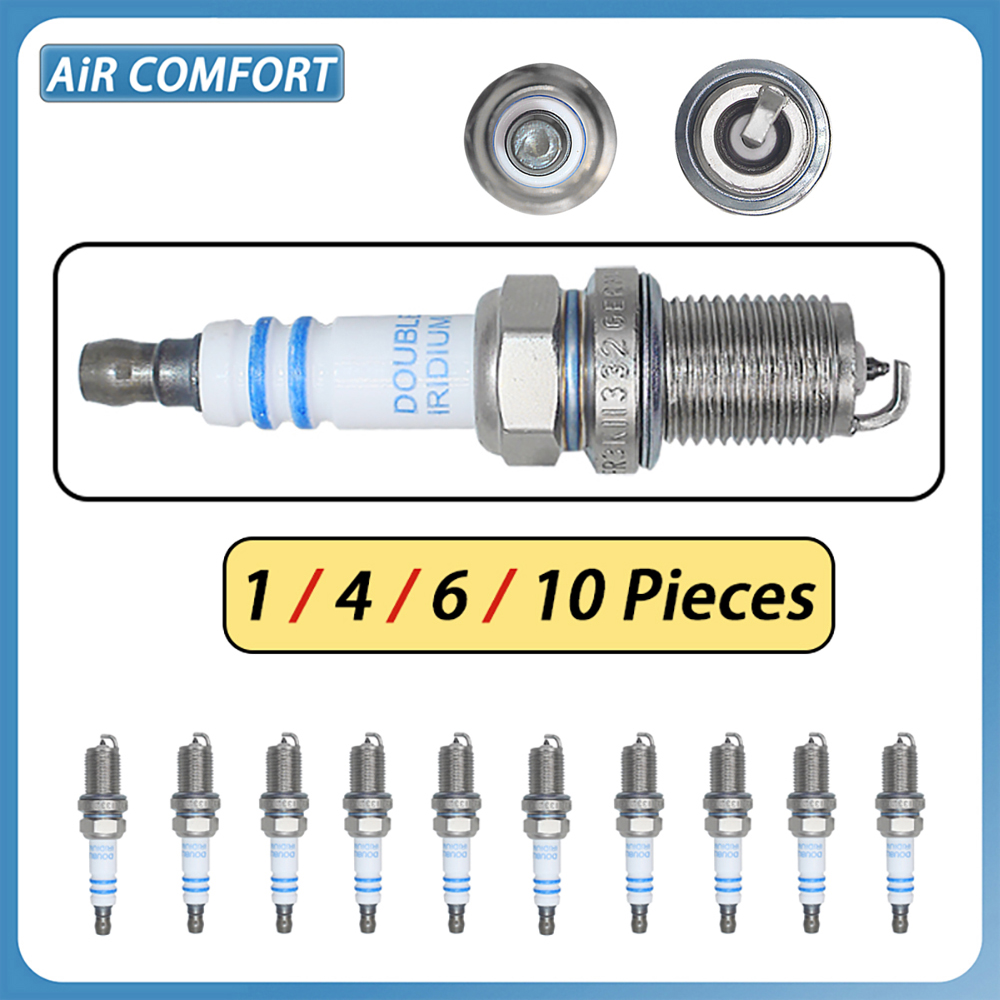 Bosch Spark Plug Iridium - หัวเทียนอิริเดียมแท้ FR3KII332 0242225511 จำนวน 1/4/6/10 ชิ้น